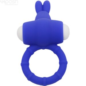 Armony-Ms Bunny Inel Vibrator din Silicon, Albastru-Waterproof 4 Armony-Ms Bunny Inel Vibrator din Silicon, Albastru-Waterproof - imagine 1