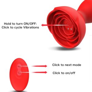 Armony-Extreme a Bloom Rose Vibrator și Dop Anal cu Telecomandă · Jucarii Anale (imaginea 4)