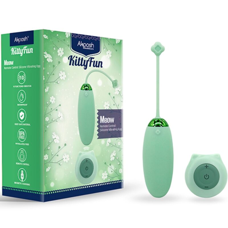 Armony-Kitty Fun Egg Vibrator cu Telecomandă, 10 Vibrații 5 img 183558 aa227649baf4b039db3fcf5c10841120 1