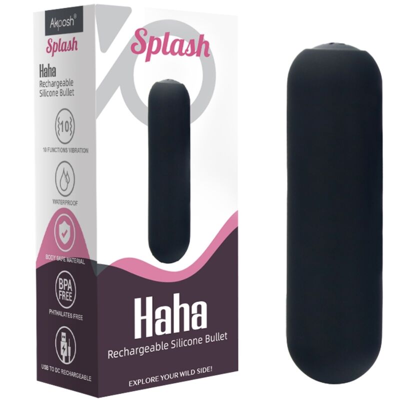 Armony-Splash Haha Vibrator Bullet din Silicon, 10 Vibrații, 75 5 img 183579 bbf34b604148f5d28b8481fff1c53f4d 1
