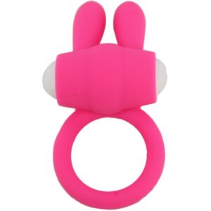 Armony-Mr Bunny Inel Vibrator din Silicon Roz-Waterproof - imagine 3