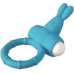 Armony-Ms Bunny Inel Vibrator din Silicon Verde-Waterproof - imagine 5