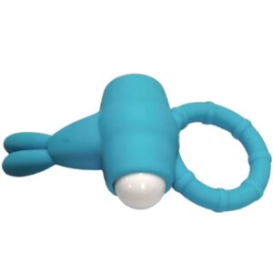 Armony-Ms Bunny Inel Vibrator din Silicon Verde-Waterproof - imagine 3