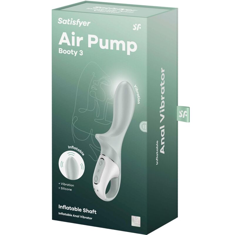 SATISFYER - Air Pump Booty 3 Vibrator Anal Gonflabil Greygreen 6 img 183907 bae93186ccb80d175b0e9df1e584f6ae 1