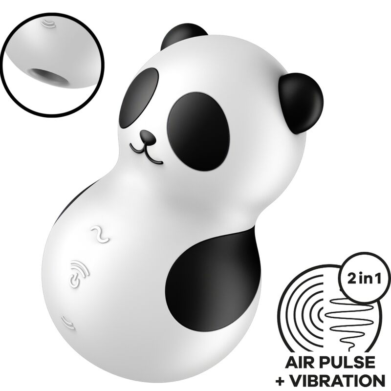 Satisfyer Air Pulse-Pocket Panda Stimulator si Vibrator Negru si 7 img 183978 1ba4bd1061857477972e011ec84f25eb 1