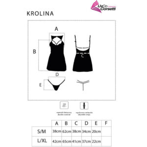 Livco Corsetti Fashion-Krolina LC-90734 Chemise + Thong Black/ 7 Livco Corsetti Fashion-Krolina LC-90734 Chemise + Thong Black/ - imagine 4