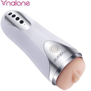 Nalone-Magician Masturbator cu Vibrație, Alb-TPE, 7 Trepte 9 Nalone-Magician Masturbator cu Vibrație, Alb-TPE, 7 Trepte - imagine 3