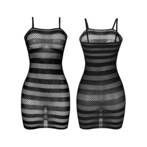 Subblime Dresses-951733 Rochie Plasă cu Dungi Negre - One Size · Lenjerie Sexy Femei (imaginea 4)