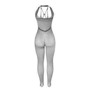 Subblime Bodystockings-951788 Bodystocking Lung din Plasă Neagră - imagine 4