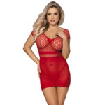 Subblime Dresses-951924 Rochie Scurtă Croșetată Roșie One Size · Lenjerie Sexy Femei