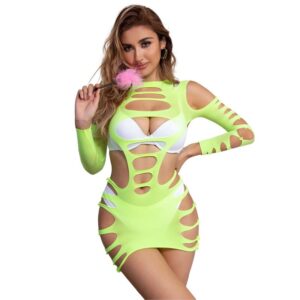 Subblime Dresses-952280 Rochie din Plasă Elastică cu Mâneci 13 Subblime Dresses-952280 Rochie din Plasă Elastică cu Mâneci - imagine 3