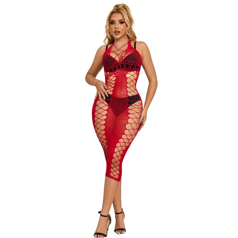 Subblime - 952327 Rochie Lungă din Plasă Roșie One Size 1 img 185172 7a56656d60f7d2ed88fd3b3a6ed18bac 1