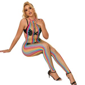 Subblime Bodystockings-952358 Bodystocking Halter din Plasă - imagine 7