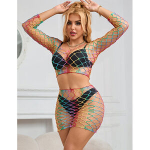 Subblime - 952440 Set 2 Piese Plasă Rainbow, Mâneci Lungi One Size 19 Subblime - 952440 Set 2 Piese Plasă Rainbow, Mâneci Lungi One Size - imagine 9