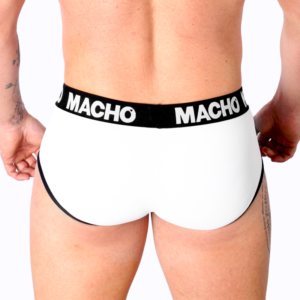 Macho Underwear-MS30BL Slip Alb S, L 6 Macho Underwear-MS30BL Slip Alb S, L - imagine 3
