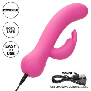 Calexotics-First Time Rabbit Vibrator Reîncărcabil Roz-Silicon - imagine 8