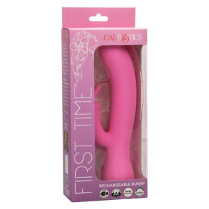 Calexotics-First Time Rabbit Vibrator Reîncărcabil Roz-Silicon - imagine 4