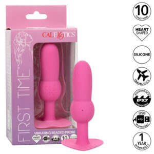 Calexotics-First Time Dop Anal Sondă Perlată 10 Vibrații 11 Calexotics-First Time Dop Anal Sondă Perlată 10 Vibrații - imagine 1