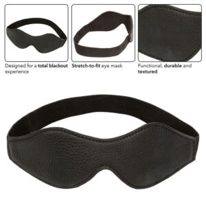 Calexotics-Masca de Ochi Nocturnală din Piele Pvc, Negru - imagine 3