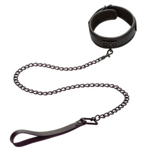 Calexotics-Nocturnal Guler și Lesă din Piele, Reglabil, Negru 13 Calexotics-Nocturnal Guler și Lesă din Piele, Reglabil, Negru - imagine 6
