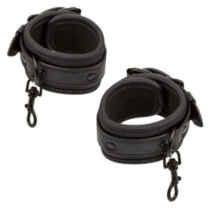 Calexotics-Nocturnal Hamuri pentru Pat din Piele Reglabile Negre - imagine 4