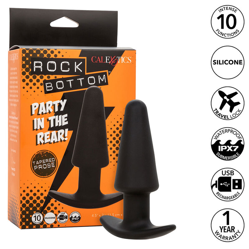 Calexotics-Rock Bottom Dop Anal Conic 10 Vibrații, Silicon 10 img 185863 d66bc0cdd52ef466e1aff9e123e6e364 1