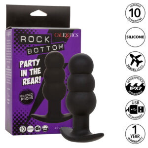 Calexotics-Rock Bottom Plug Anal cu Mărgele 10 Vibrații Silicon - imagine 10
