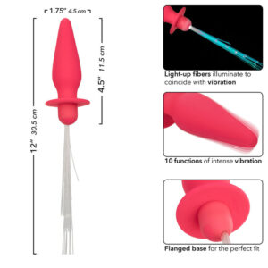 Calexotics-Southern Lights Plug Anal Iluminat, 10 Vibrații - imagine 5