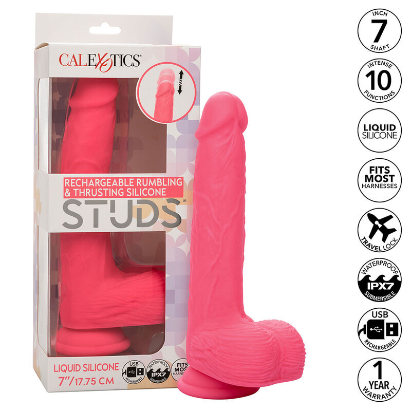 Calexotics-Studs Vibrator Realist 17.75 cm, 10 Vibrații 10 img 185913 372814c674dd7b0532f06f4846cf6fda 1