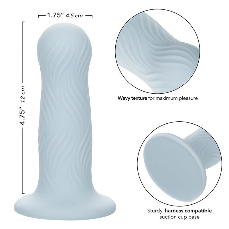 Calexotics-Wave Rider Foam Anal Plug Blue-Silicon, Waterproof 6 img 185929 39c677141314b50b91afc3de79c301cd 1