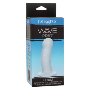 Calexotics-Wave Rider Foam Anal Plug Blue-Silicon, Waterproof 12 Calexotics-Wave Rider Foam Anal Plug Blue-Silicon, Waterproof - imagine 3