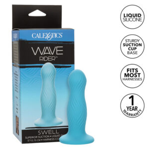 Calexotics-Wave Rider Swell Dop Anal Albastru-Silicon, Waterproof - imagine 8