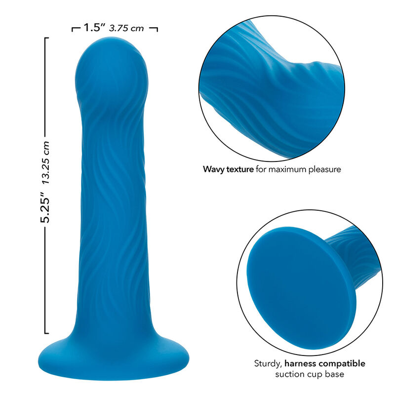Calexotics-Wave Rider Ripple Dop Anal Albastru-Silicon, Waterproof 5 img 185951 24a12e62ce4957b6326b7a51db4c40e5 1