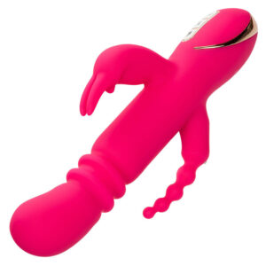 Calexotics-Jack Fantasy Vibrator Rabbit Triplu Încălzit Roz-7 - imagine 7
