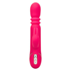 Calexotics-Jack Fantasy Vibrator Rabbit Triplu Încălzit Roz-7 - imagine 3