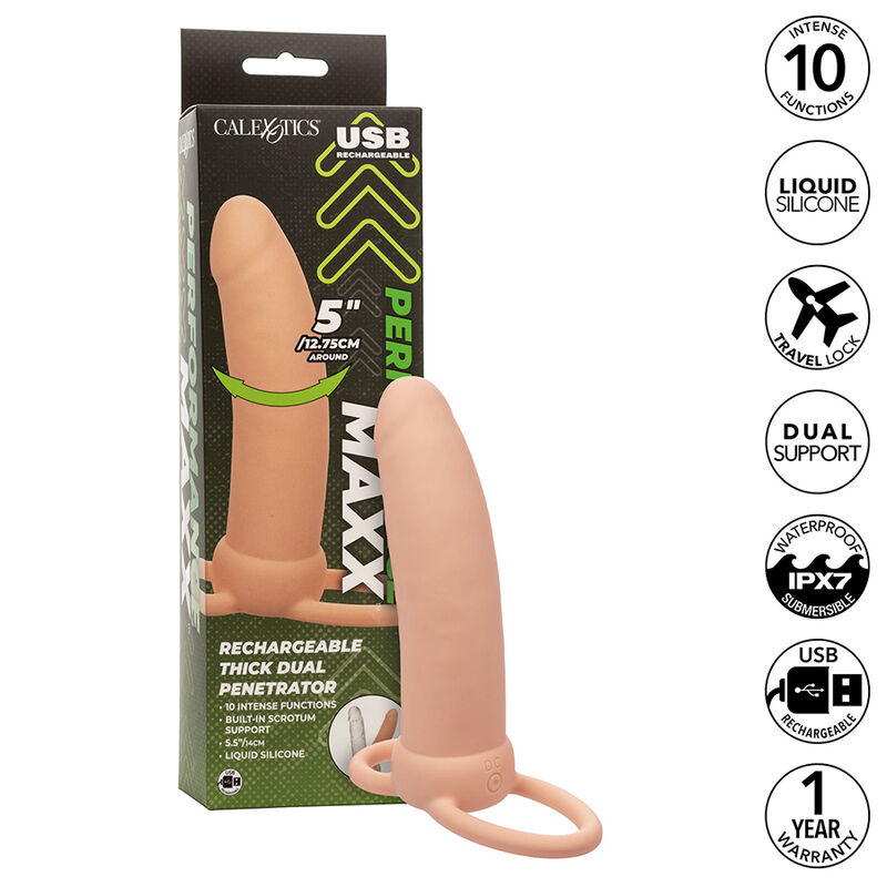 Calexotics-Maxx Thick Dual Penetrator 10 Vibrații Nude-Silicon 2 img 186090 c8c28540de5dfe6ba5851248b835e1ee 1