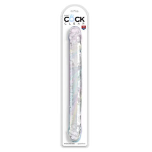 King Cock-Double Trouble Dildo Dublu 46 cm Transparent-TPE 8 King Cock-Double Trouble Dildo Dublu 46 cm Transparent-TPE - imagine 4