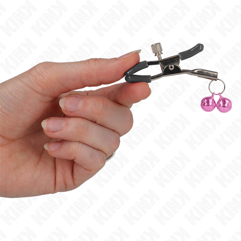 Kink Nipple Grip-Clește pentru Sfarcuri Dublu cu Clopoței Roz, 6 4 img 186589 86e85c77ceddae8843c5fd65a92dbb6a 1