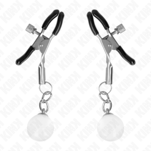 Kink Nipple Grip-Cleme pentru Sfârcuri cu Mărgele de Sticlă-Argintiu 10 Kink Nipple Grip-Cleme pentru Sfârcuri cu Mărgele de Sticlă-Argintiu - imagine 5