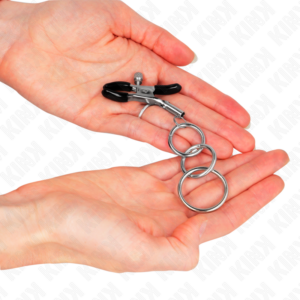 Kink Nipple Grip-3 O-ring Cleme pentru Sfârcuri 6 cm-Metal 8 Kink Nipple Grip-3 O-ring Cleme pentru Sfârcuri 6 cm-Metal - imagine 3