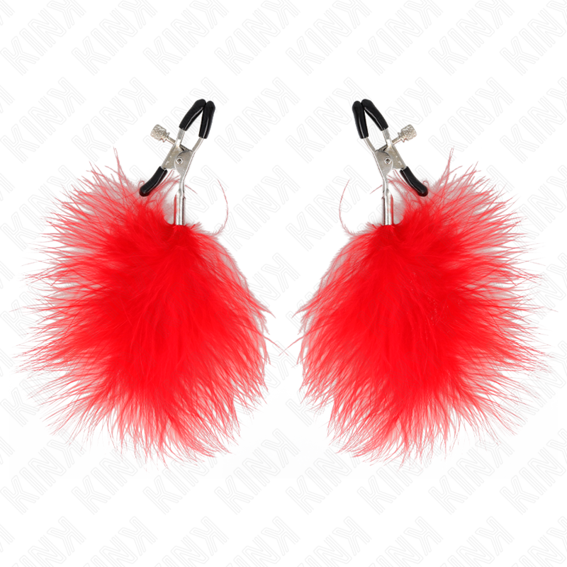 Kink Nipple Grip-Clește pentru Sfarcuri cu Pene Roșu, 7 cm 2 img 186639 3cc4eea08685ae6f778b0551c3f2c697 1