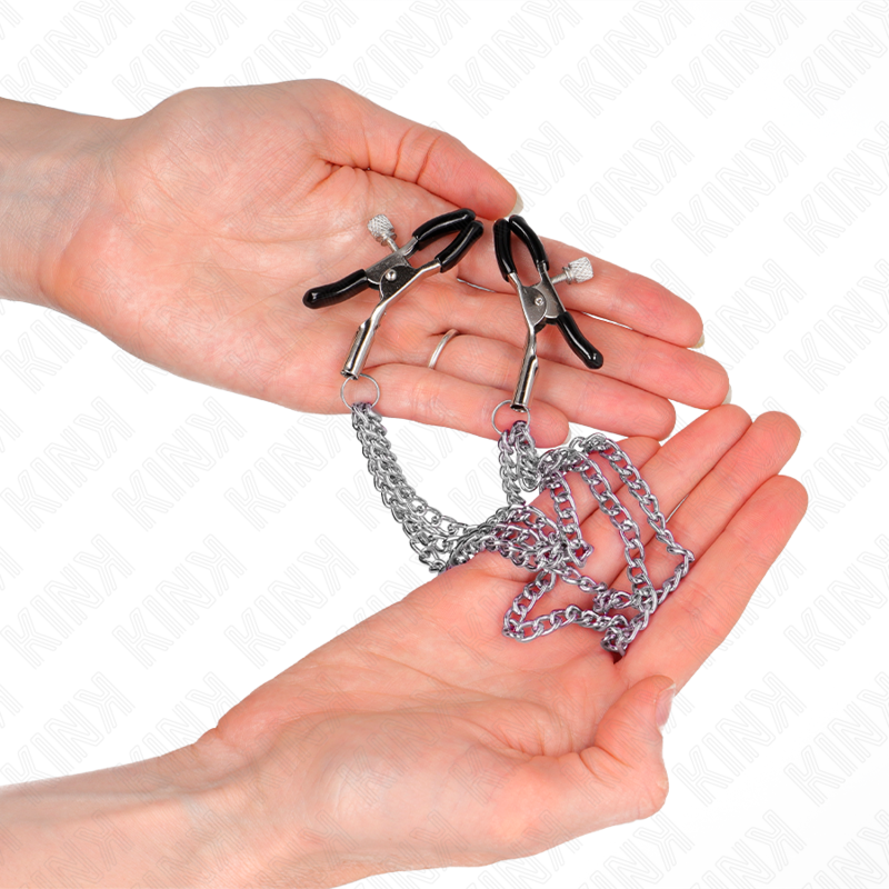 Kink Nipple Grip-Cleme pentru Sfârcuri cu 3 Lanțuri Argintii 2 img 186670 0d0ebe16ba7d11065315d10b55b43a7c 1