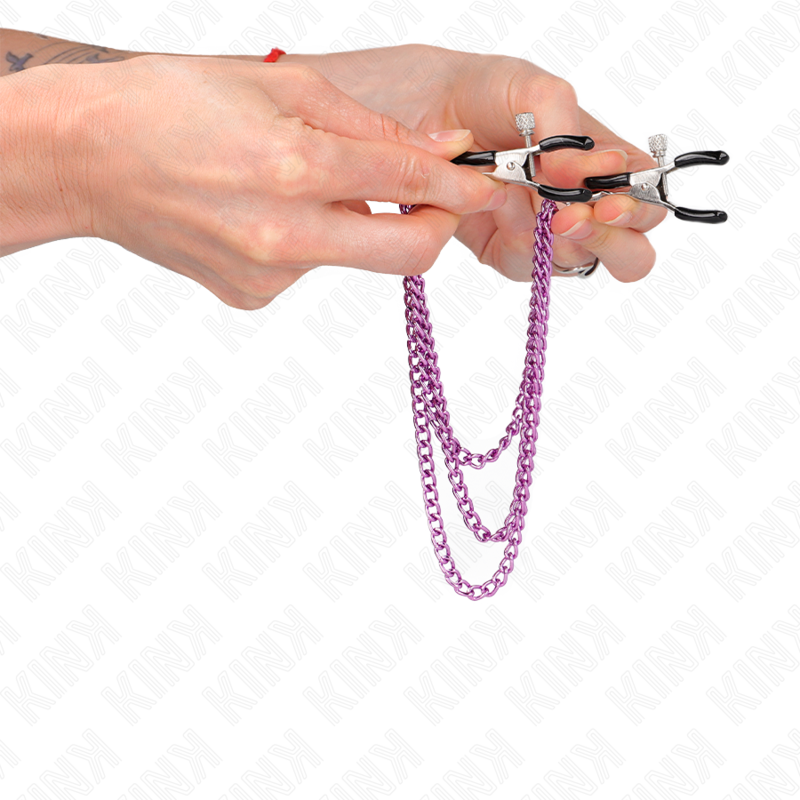 Kink Nipple Grip-Cleme pentru Sfarcuri cu 3 Lanțuri Mov 20/23/28 3 img 186676 5219d8f4d3328a1ac8785fa335766f37 1