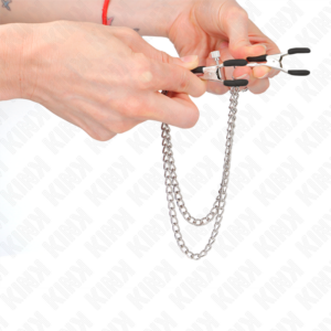 Kink Nipple Grip-Cleme pentru Sfarcuri cu 2 Lanțuri Groase 9 Kink Nipple Grip-Cleme pentru Sfarcuri cu 2 Lanțuri Groase - imagine 4