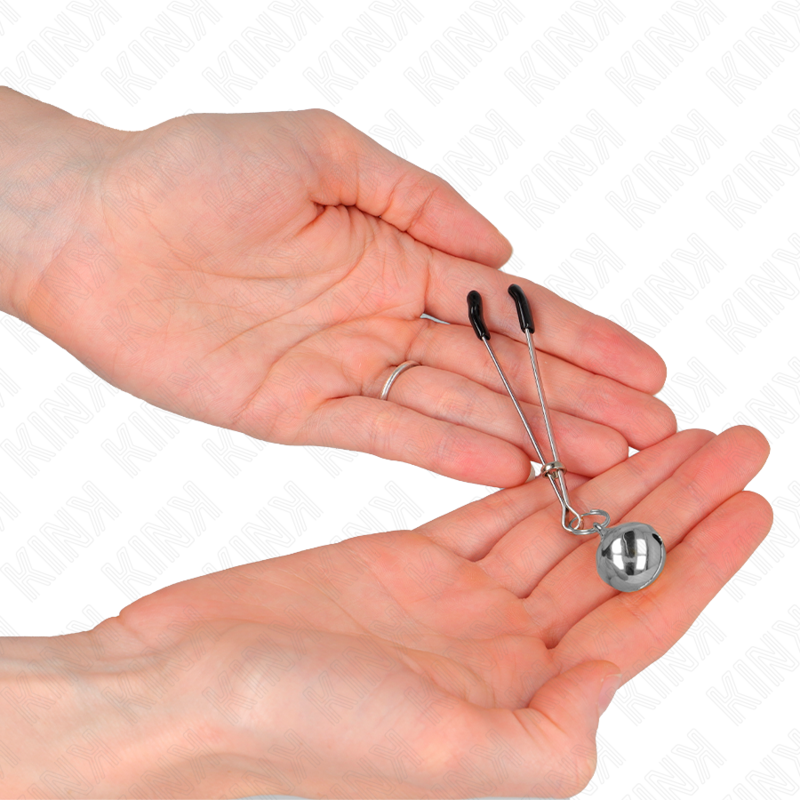 Kink Nipple Grip-Cleme Subțiri pentru Sfârcuri cu Clopoței-Argintiu 2 img 186707 0f6f15466221375217b5748b791b2784 1
