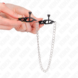 Kink Nipple Grip-Cleme Plate pentru Sfârcuri cu Lanț, Argintiu 9 Kink Nipple Grip-Cleme Plate pentru Sfârcuri cu Lanț, Argintiu - imagine 4