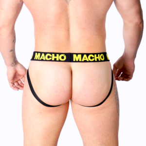 Macho Underwear-MX25A Jock Lycra Galben, S/M/L/XL 8 Macho Underwear-MX25A Jock Lycra Galben, S/M/L/XL - imagine 3