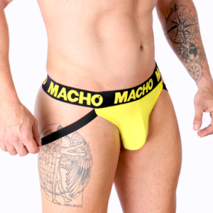 Macho Underwear-MX25A Jock Lycra Galben, S/M/L/XL 10 Macho Underwear-MX25A Jock Lycra Galben, S/M/L/XL - imagine 5