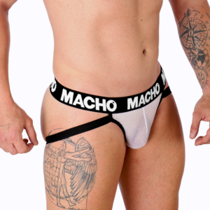 Macho Underwear-MX26X1 Jock Net White, S/M/L/XL 9 Macho Underwear-MX26X1 Jock Net White, S/M/L/XL - imagine 4
