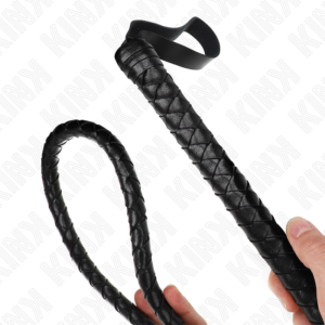 Kink Impact & Touch-Bici Snake Lung Negru 210 cm-Piele Ecologica - imagine 4